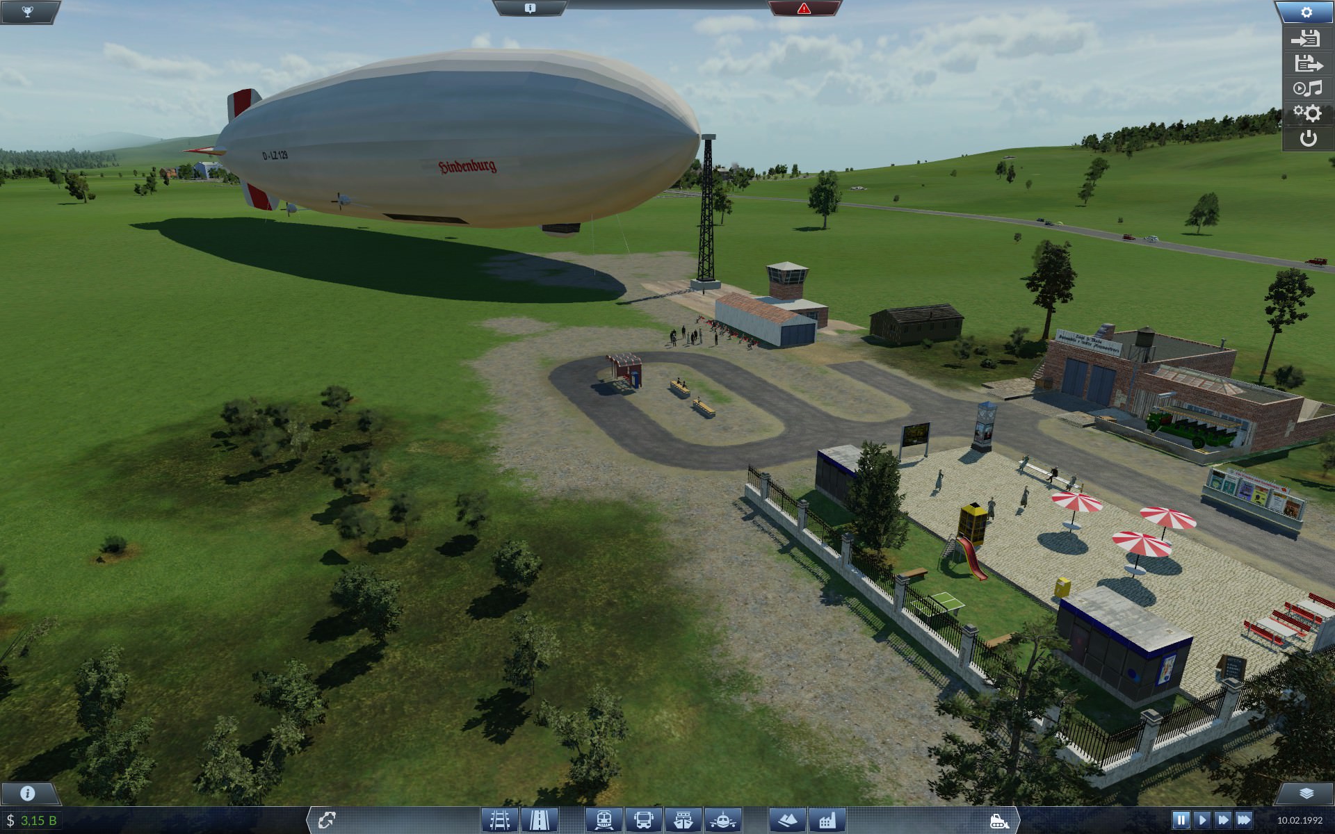 LZ 129 bereit zum Abflug