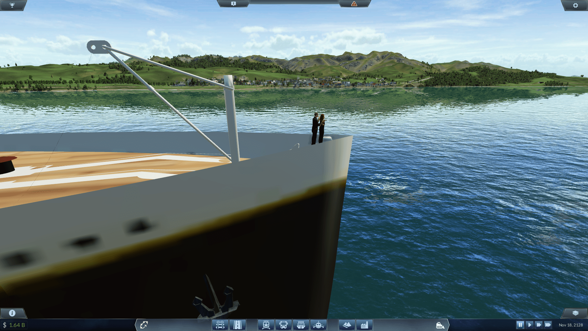 RMS Titanic between Marseille and Genoa