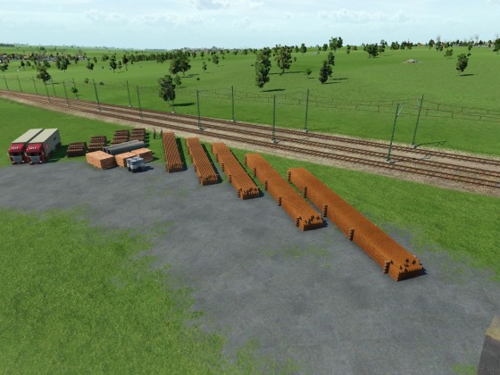 Baustelle an der S-Bahnstrecke