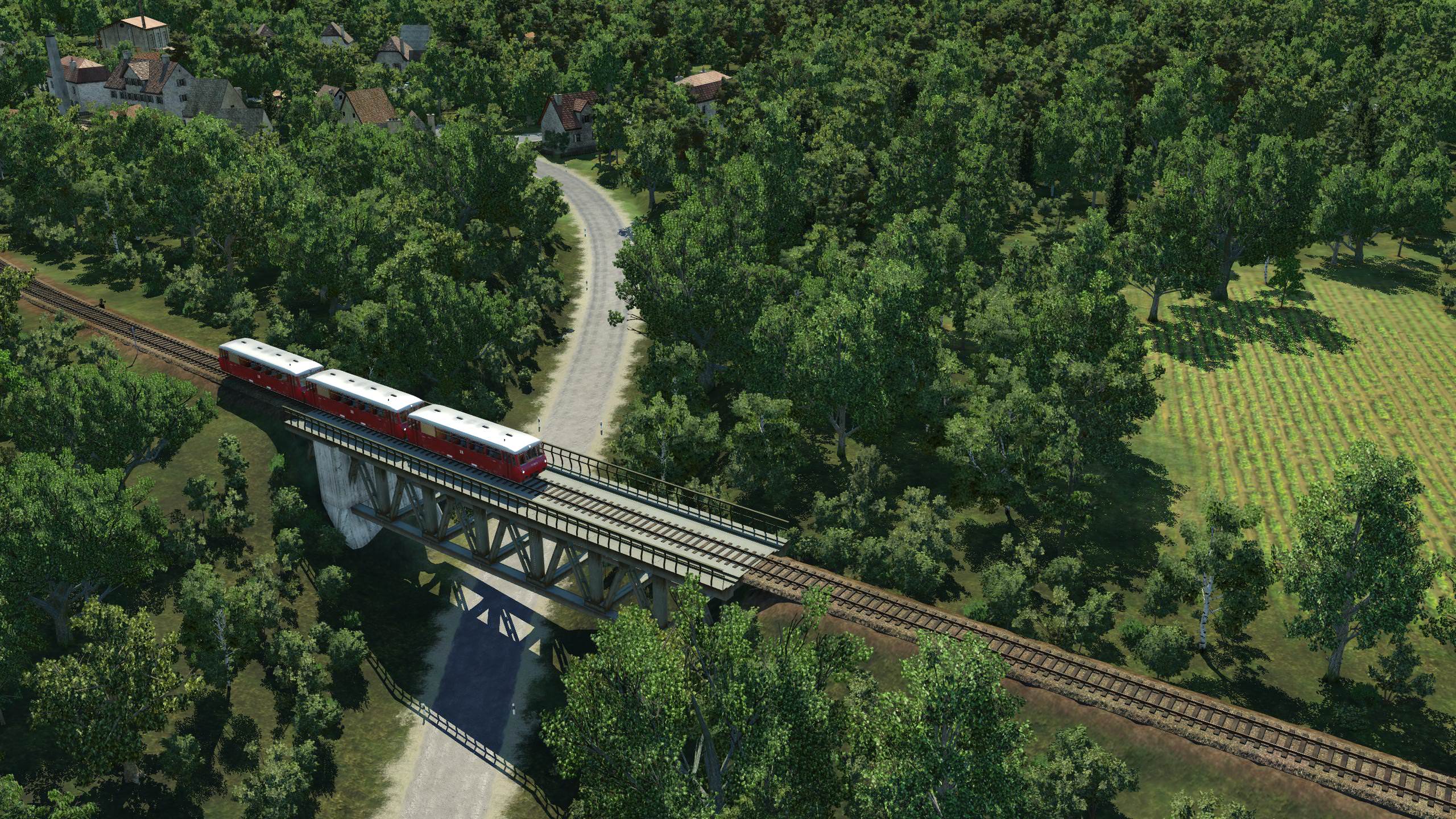 Ferkeltaxe unterwegs auf der Nebenbahn