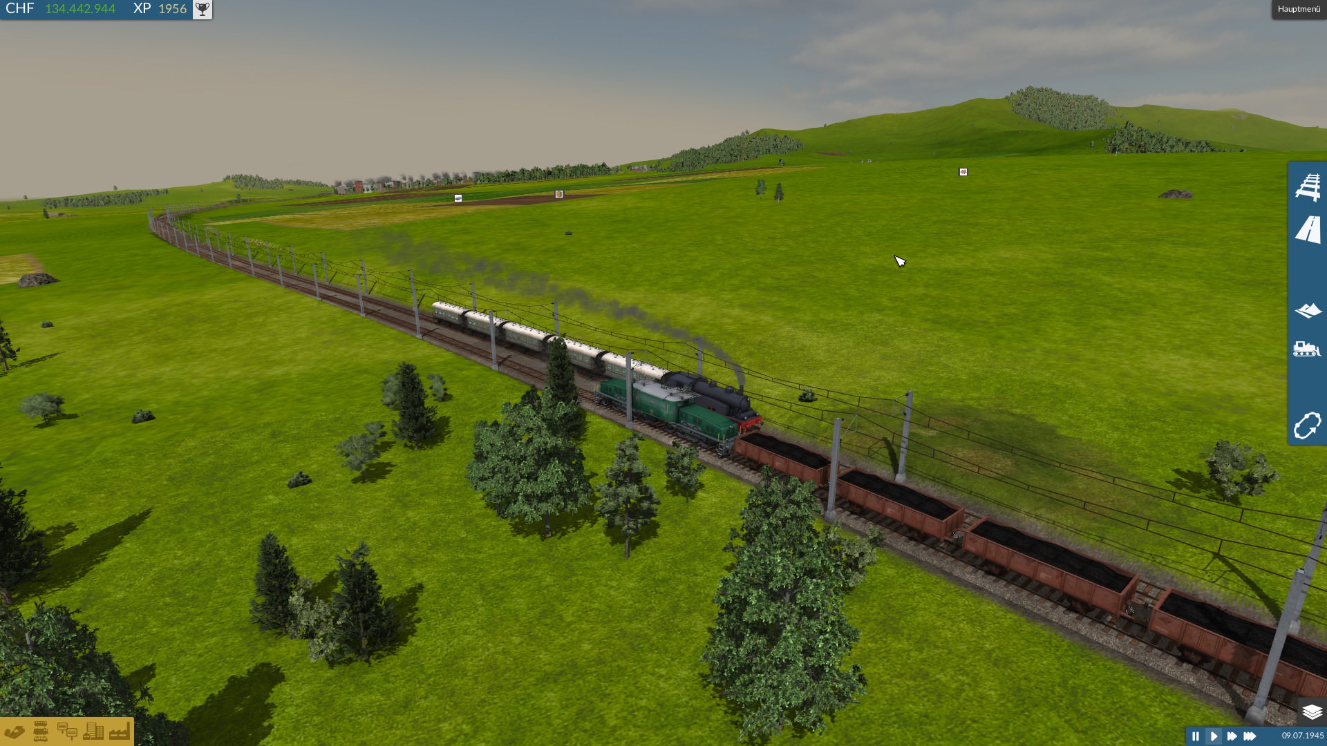 Güterbahnhof mitten auf der Hauptstrecke