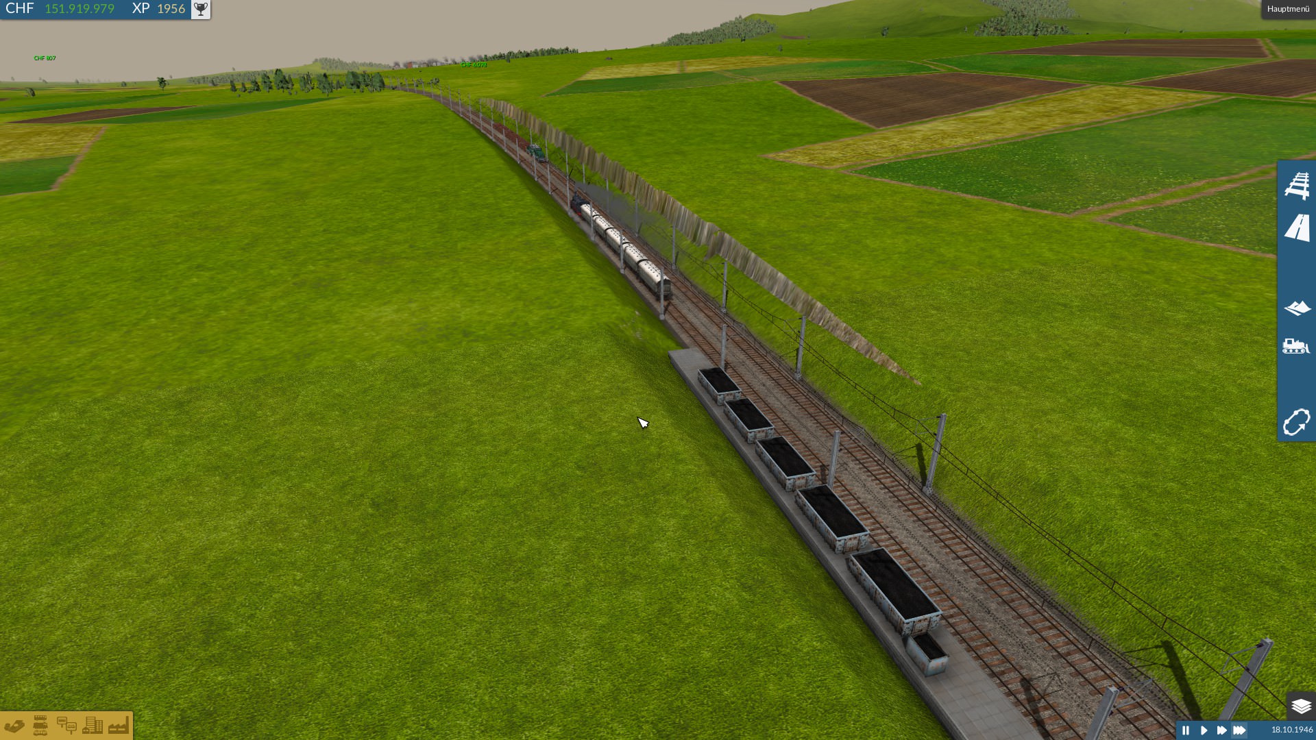 Güterbahnhof mitten auf der Hauptstrecke
