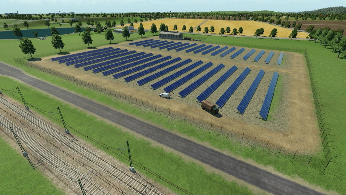 Ein kleiner Solarpark