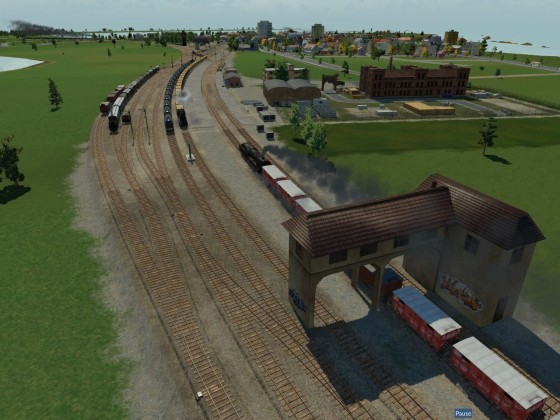 Überblick über den Güterbahnhof von List