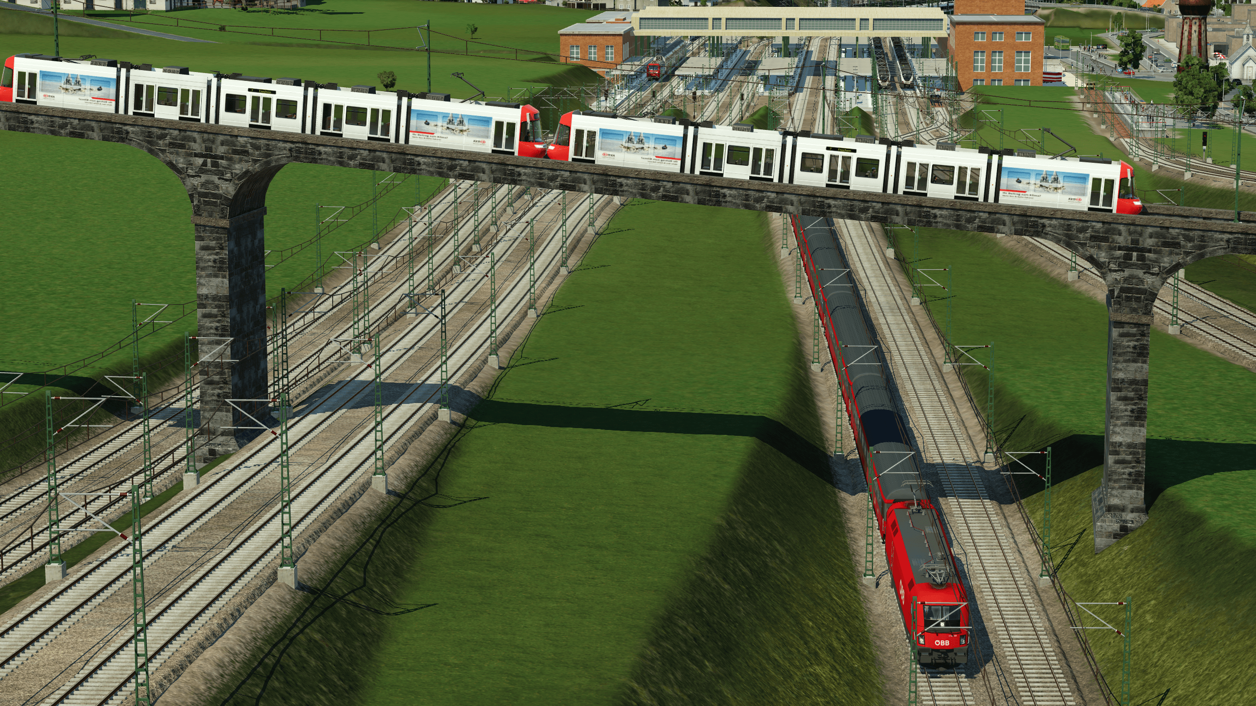 Straßenbahn auf großer Fahrt