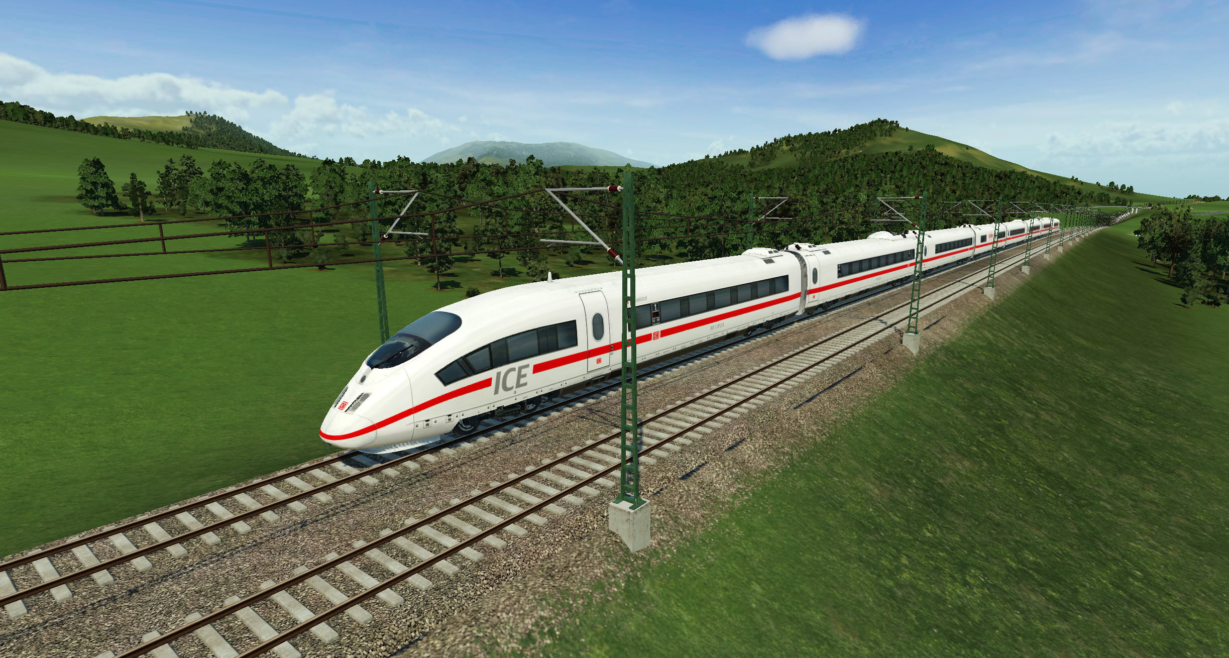 Der ICE3 mit 263 km/h richtung Minden