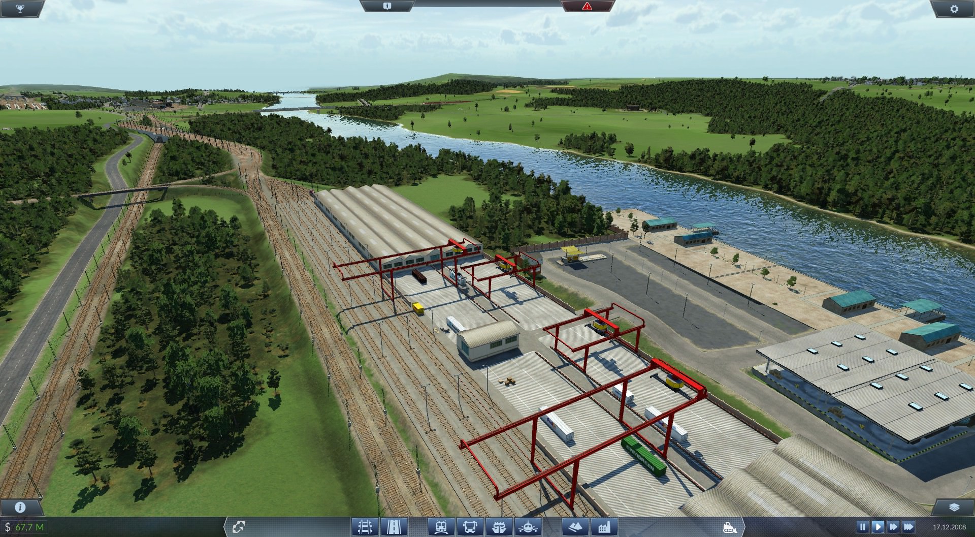 Der Hafen Bad Nenndorf mit Containerterminal