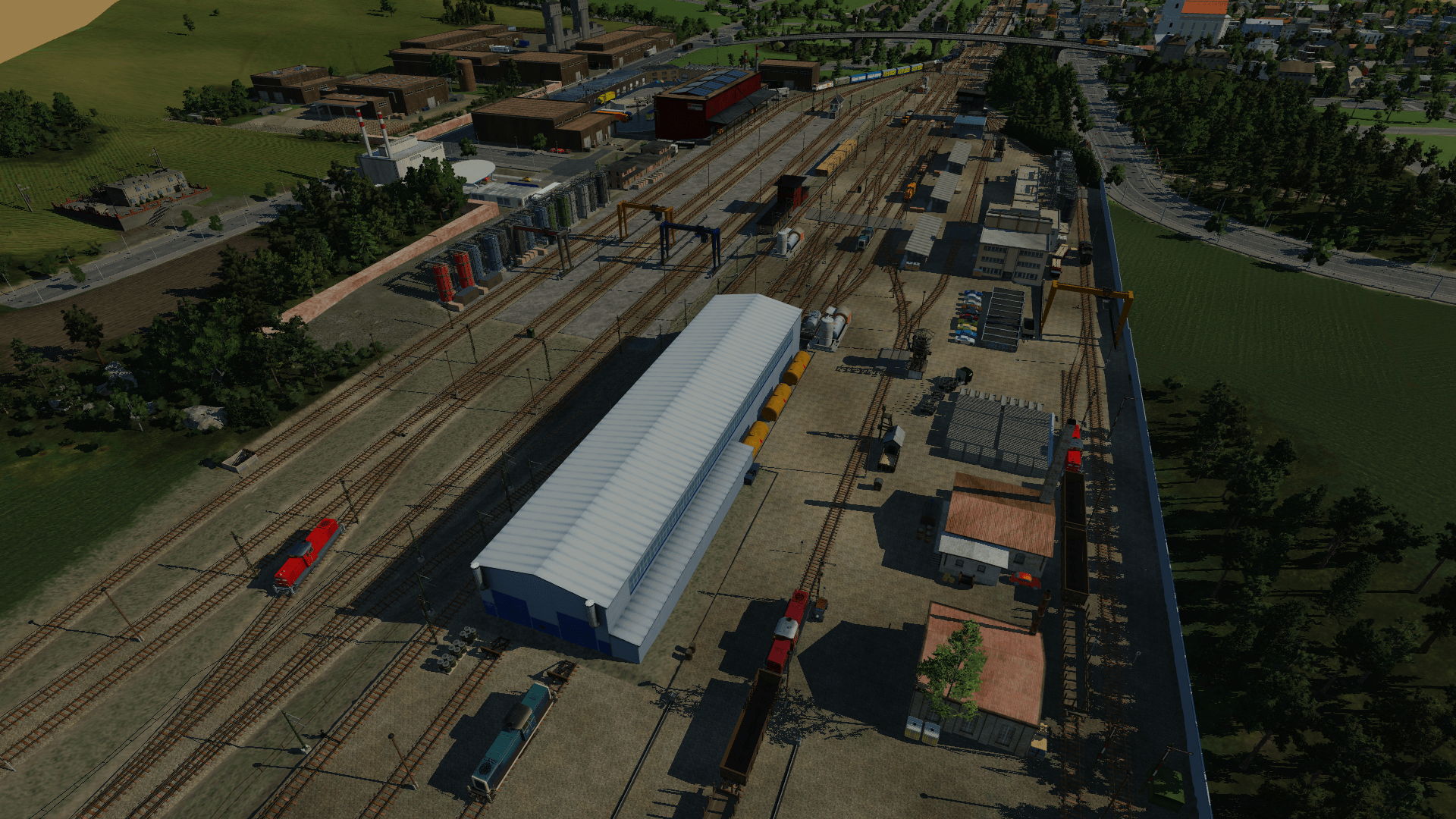 Güterbahnhof Nahaufnahme