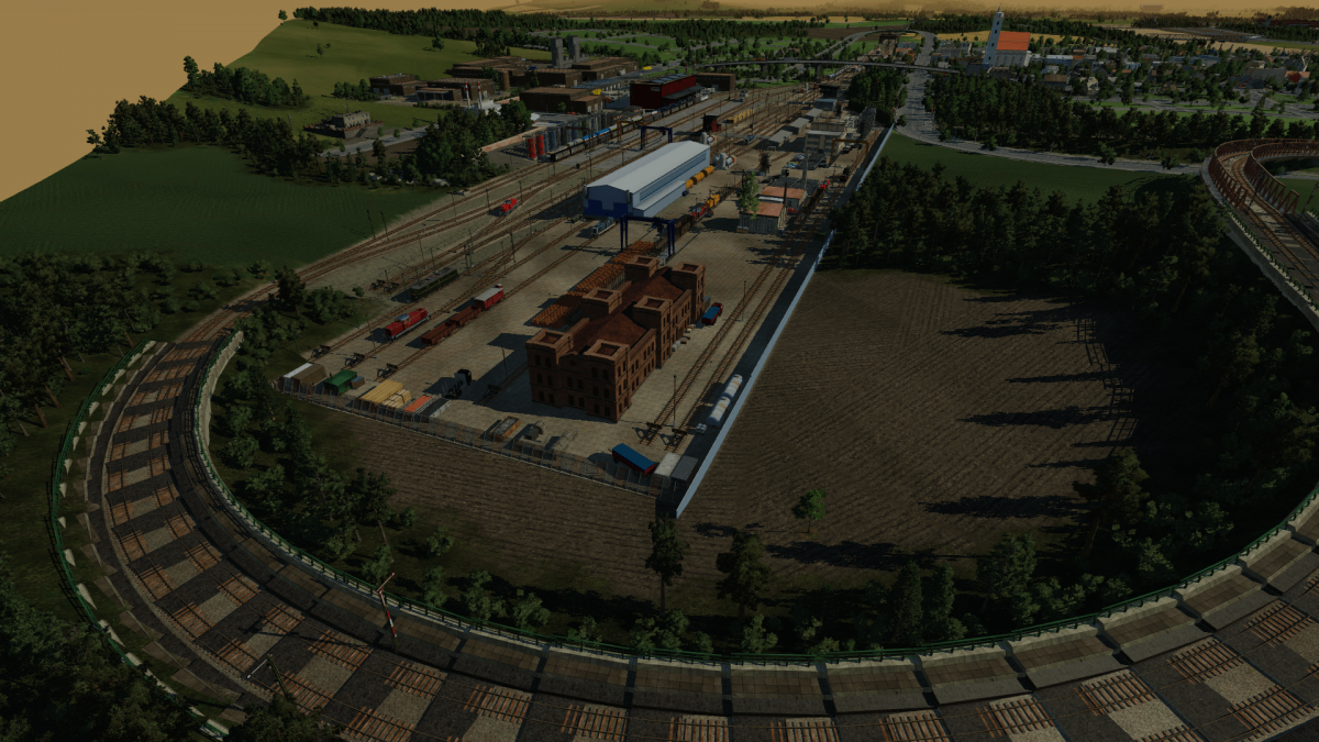 Güterbahnhof mit BW