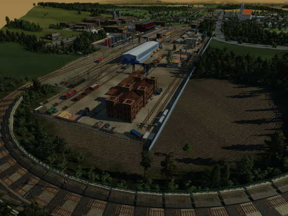 Güterbahnhof mit BW