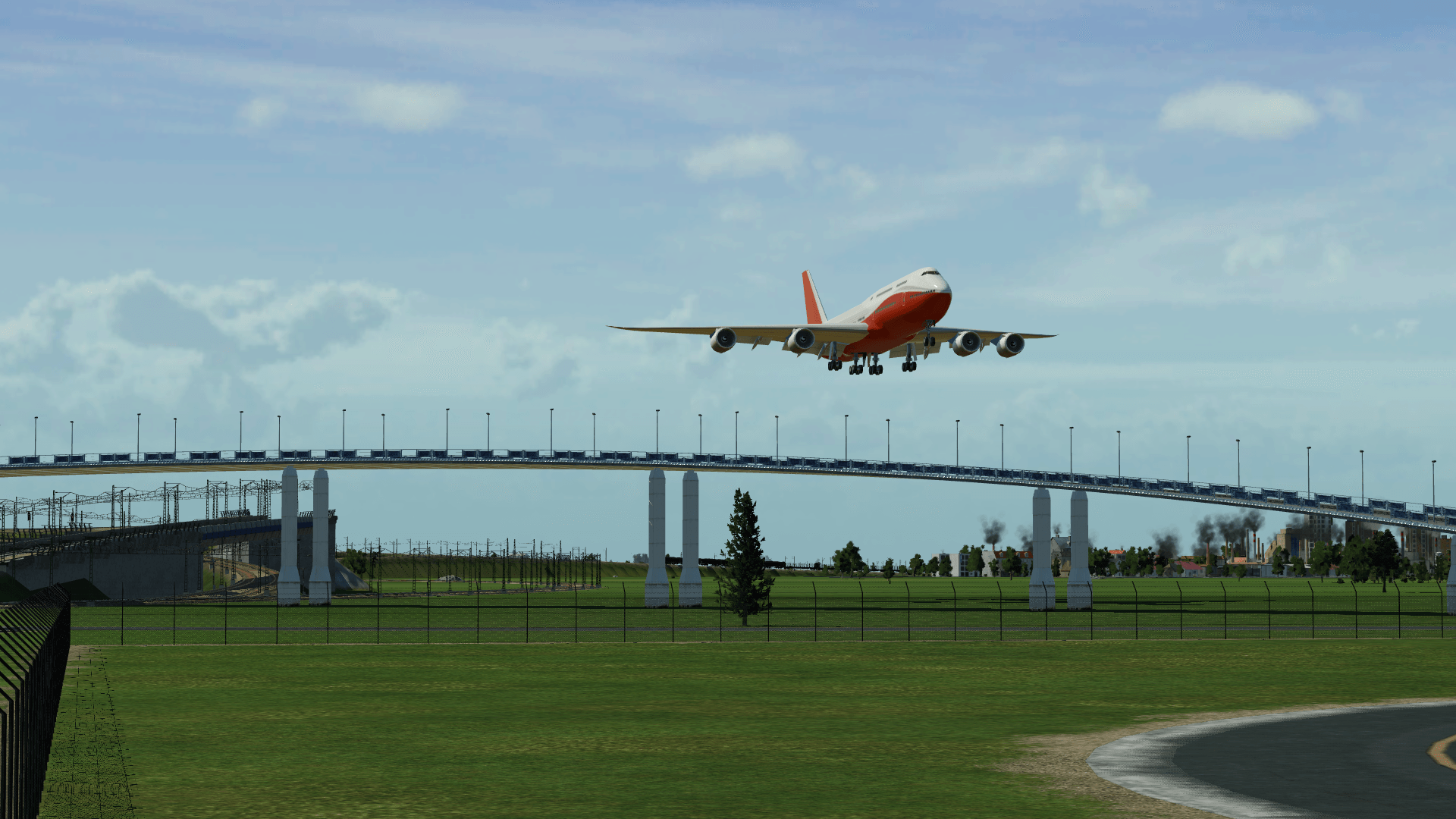 Im Anflug auf Frankfurt
