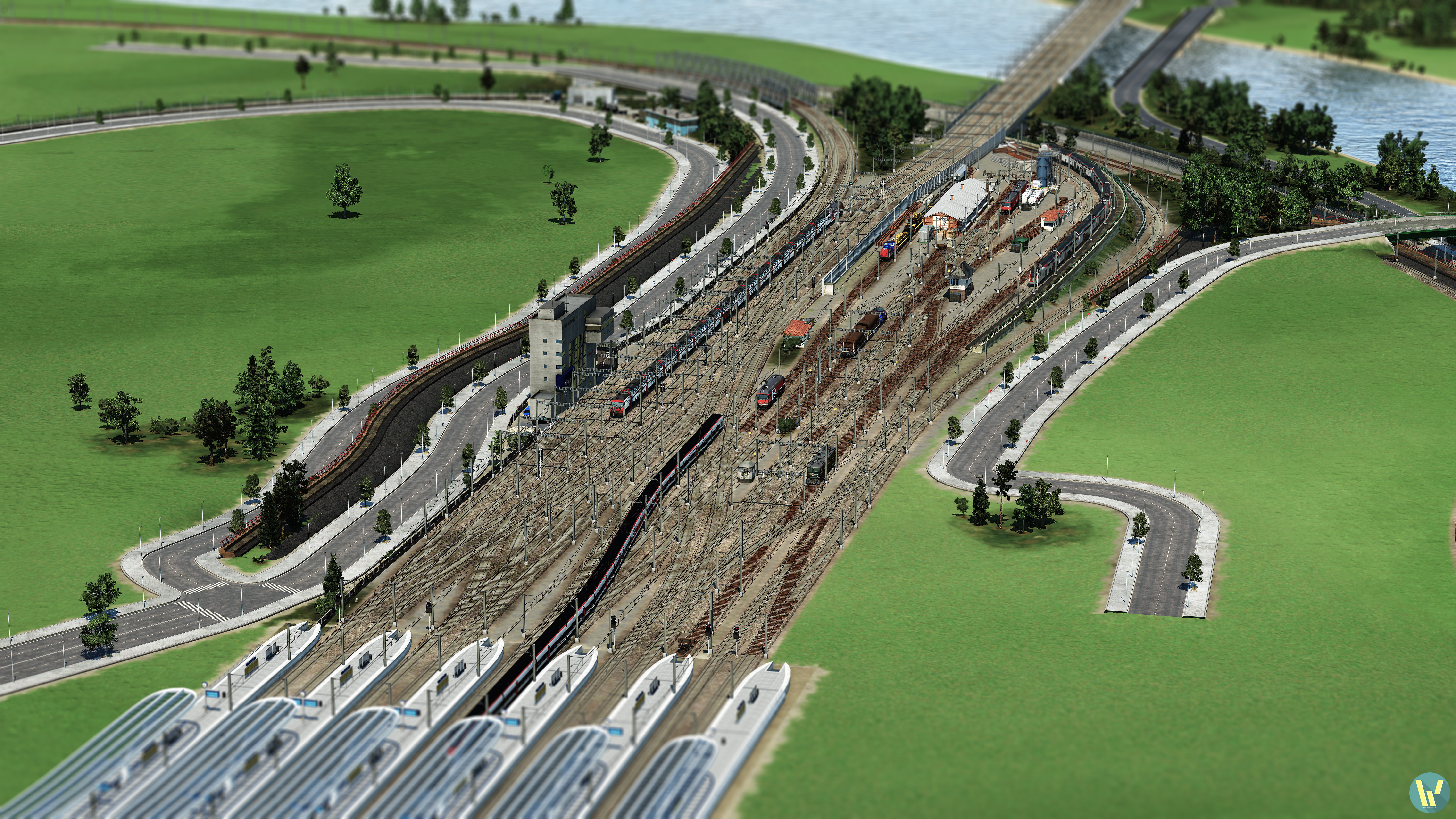 Les Alpes - Bauphase Hauptbahnhof