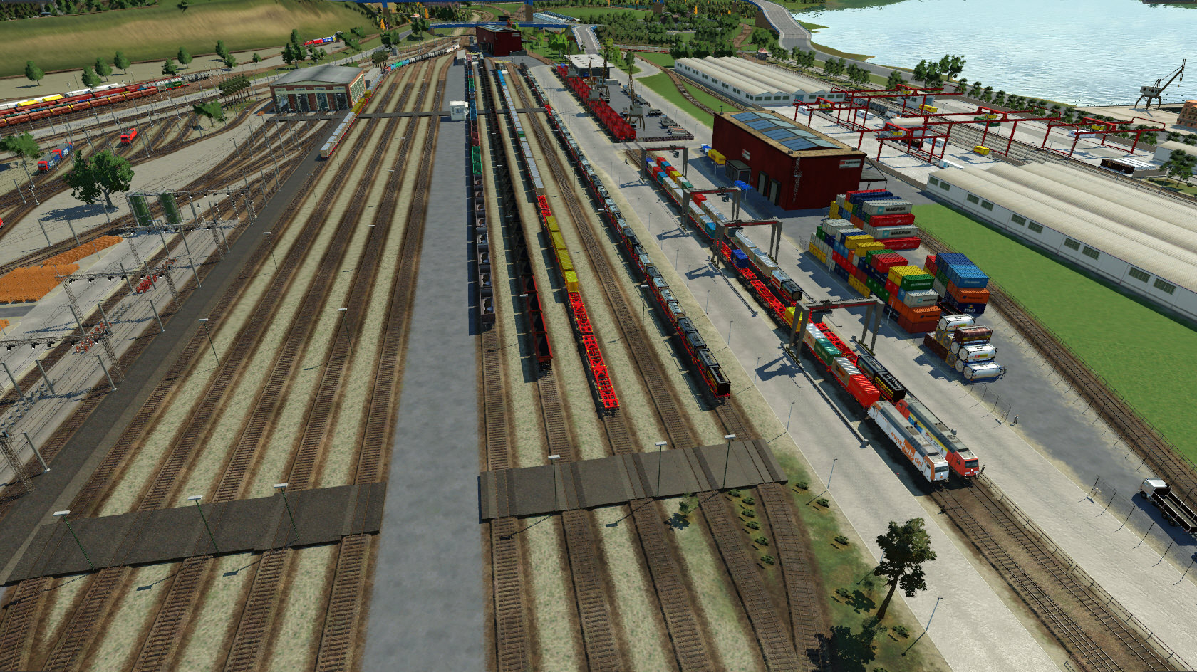 Entstehung eines Rangier-/Umschlag-/Containerbahnhof ...