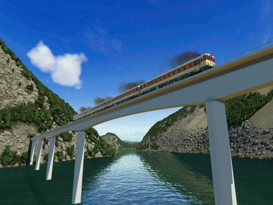 Japanese concrete bridge - Continuous frame bridge
