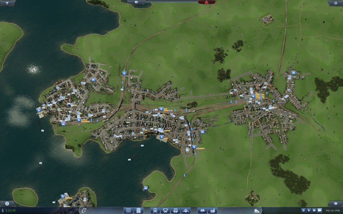 Rail network on the new Sydney map