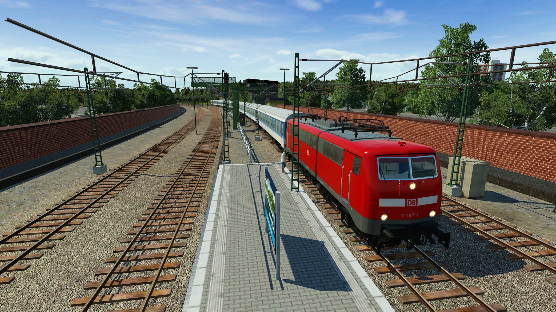Einfahrt in "Neuschleißheim".