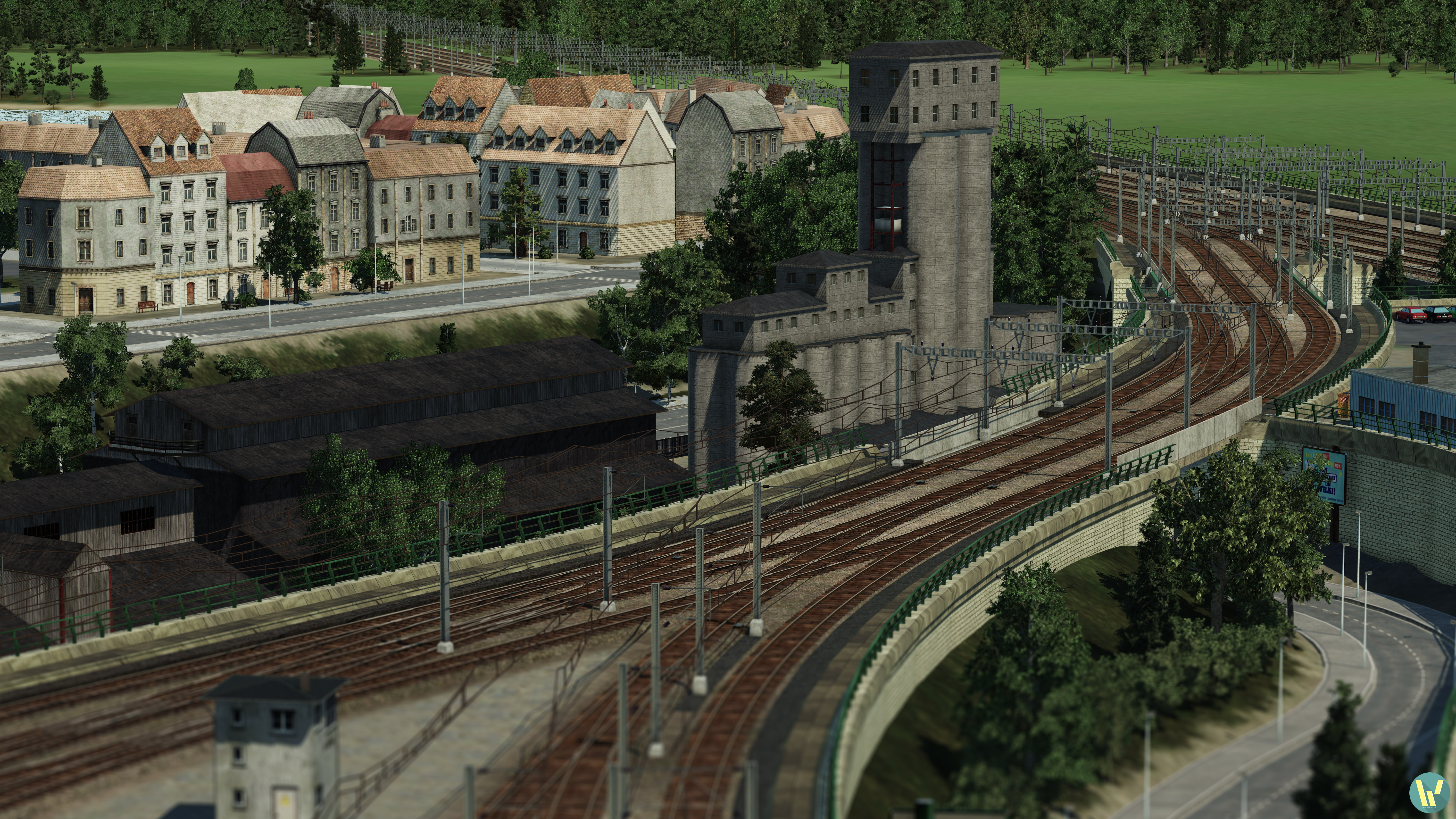 Les Alpes - Ein/Ausfahrt Güterbahnhof & Umschlagplatz