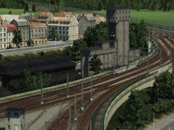Les Alpes - Ein/Ausfahrt Güterbahnhof & Umschlagplatz