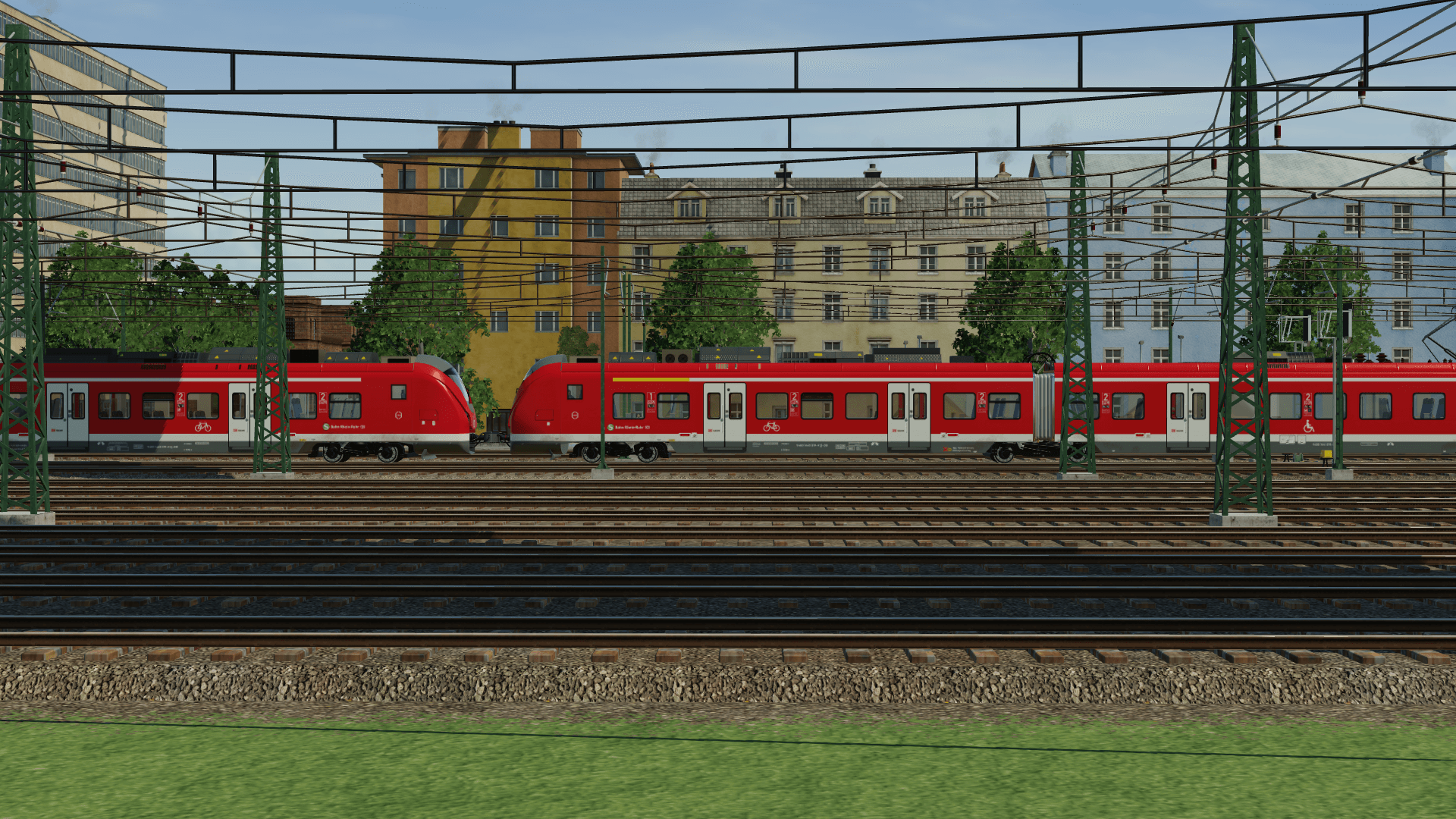 S-Bahn durch die Stadt