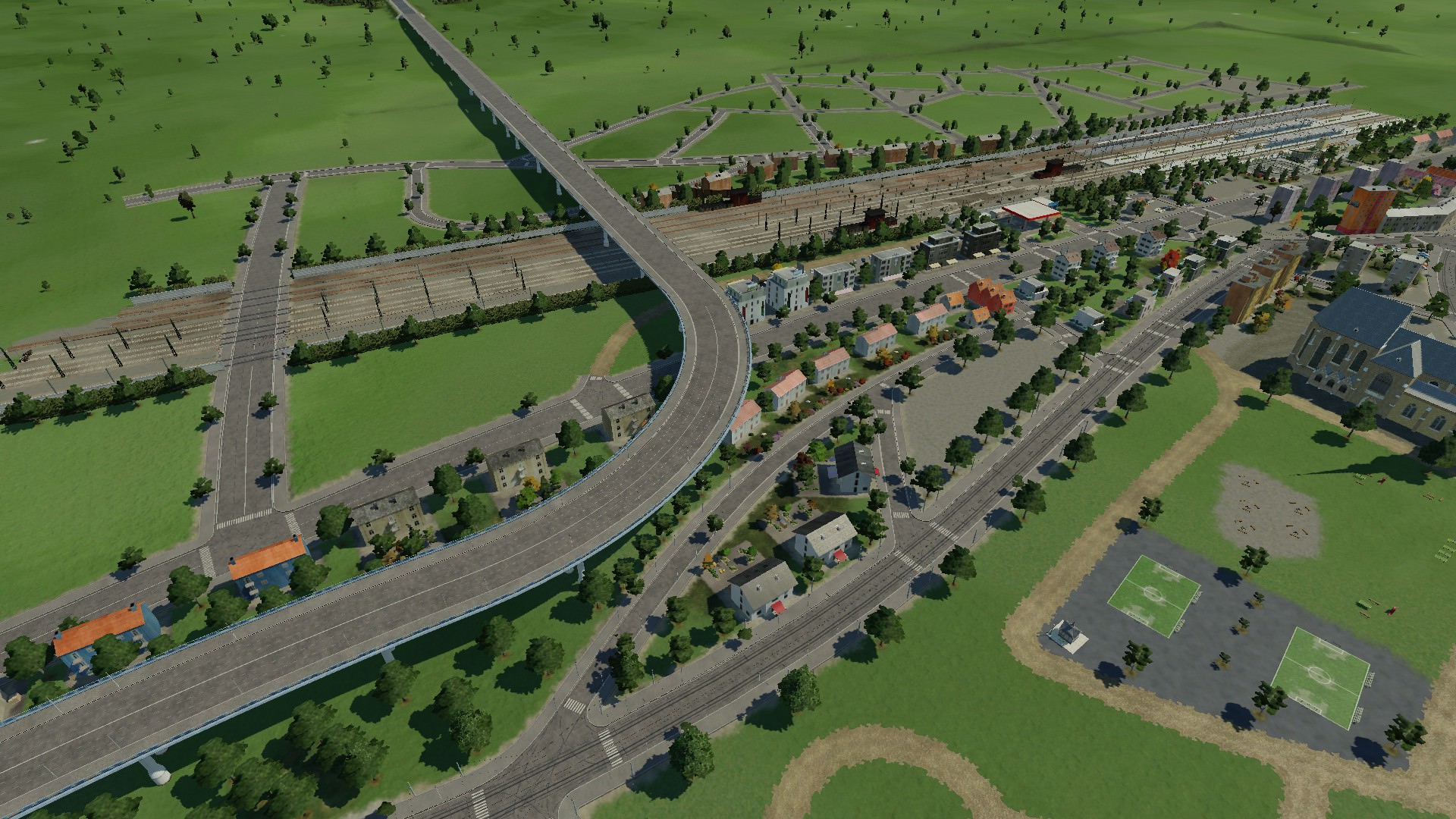 Die Entstehung der Hauptbahnhof mit der Innenstadt