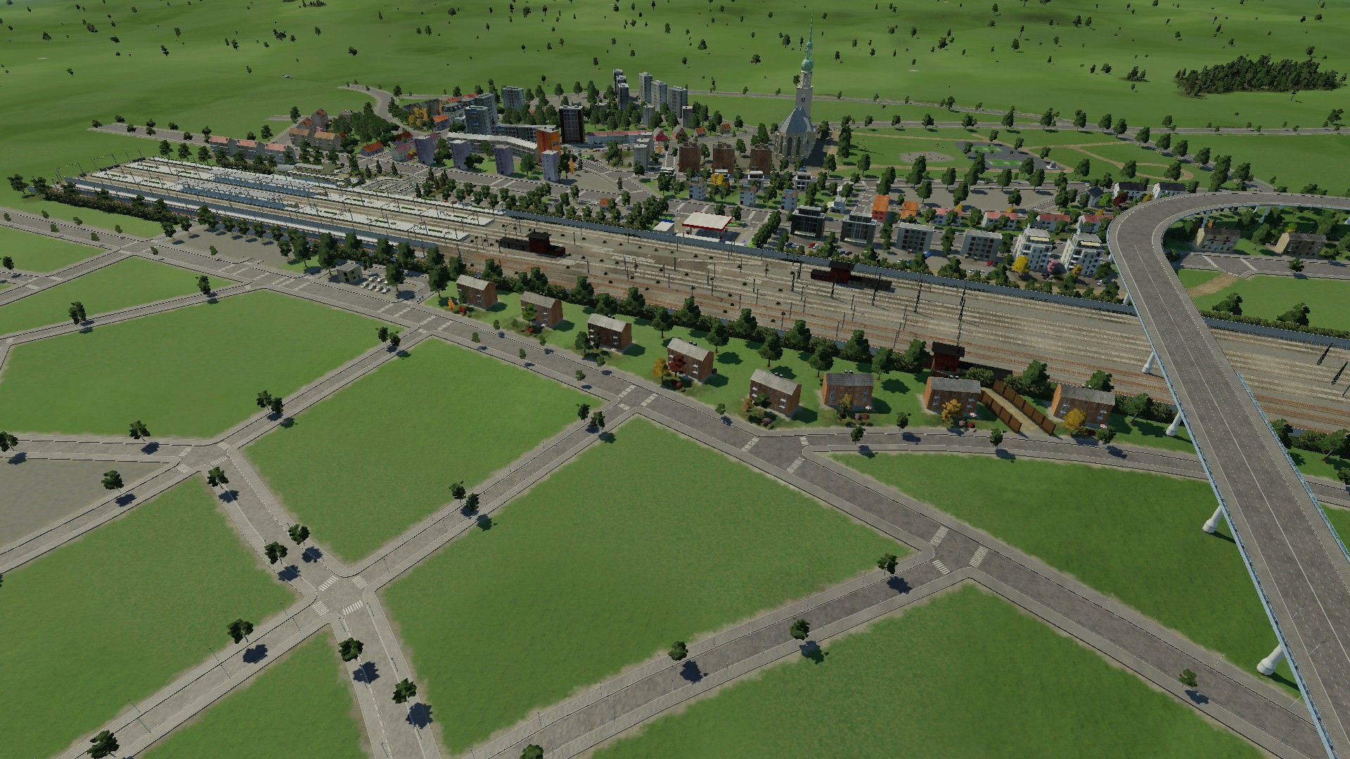 Die Entstehung der Hauptbahnhof mit der Innenstadt