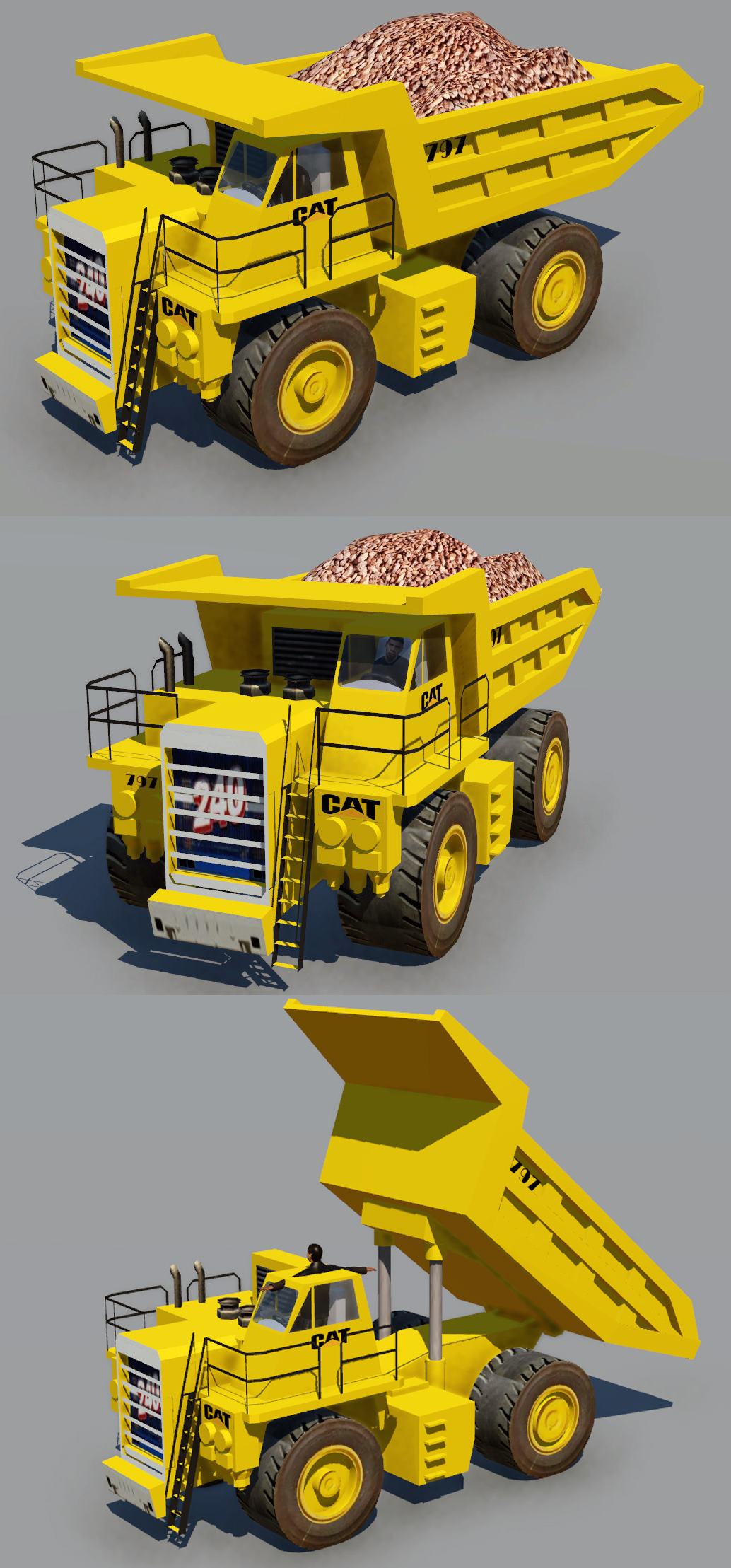 Caterpillar_797 [ Normal + Tipper + Asset] - [WIP]