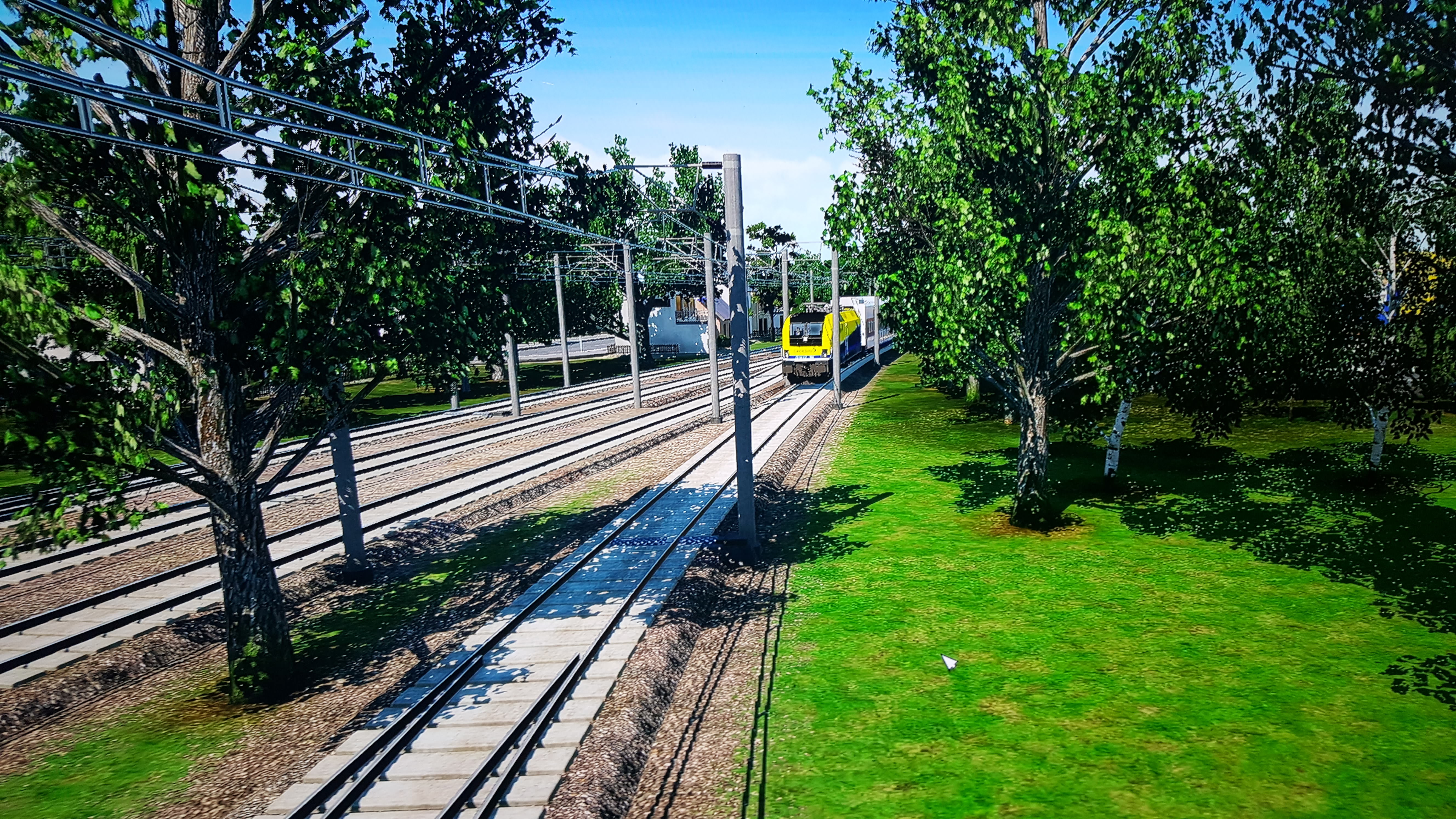 Erstmal ein foto machen von den herranfahtenden zug ^^