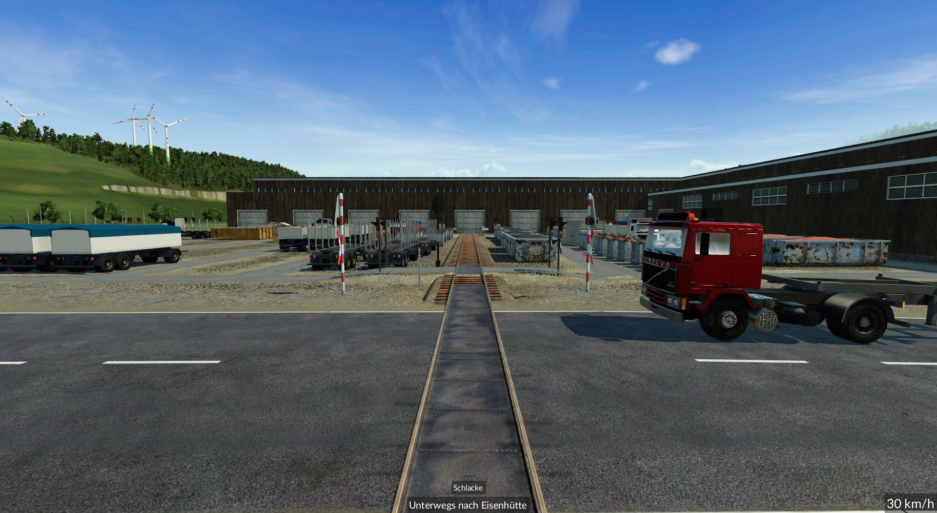 Fabrik für Eisenbahngeleise