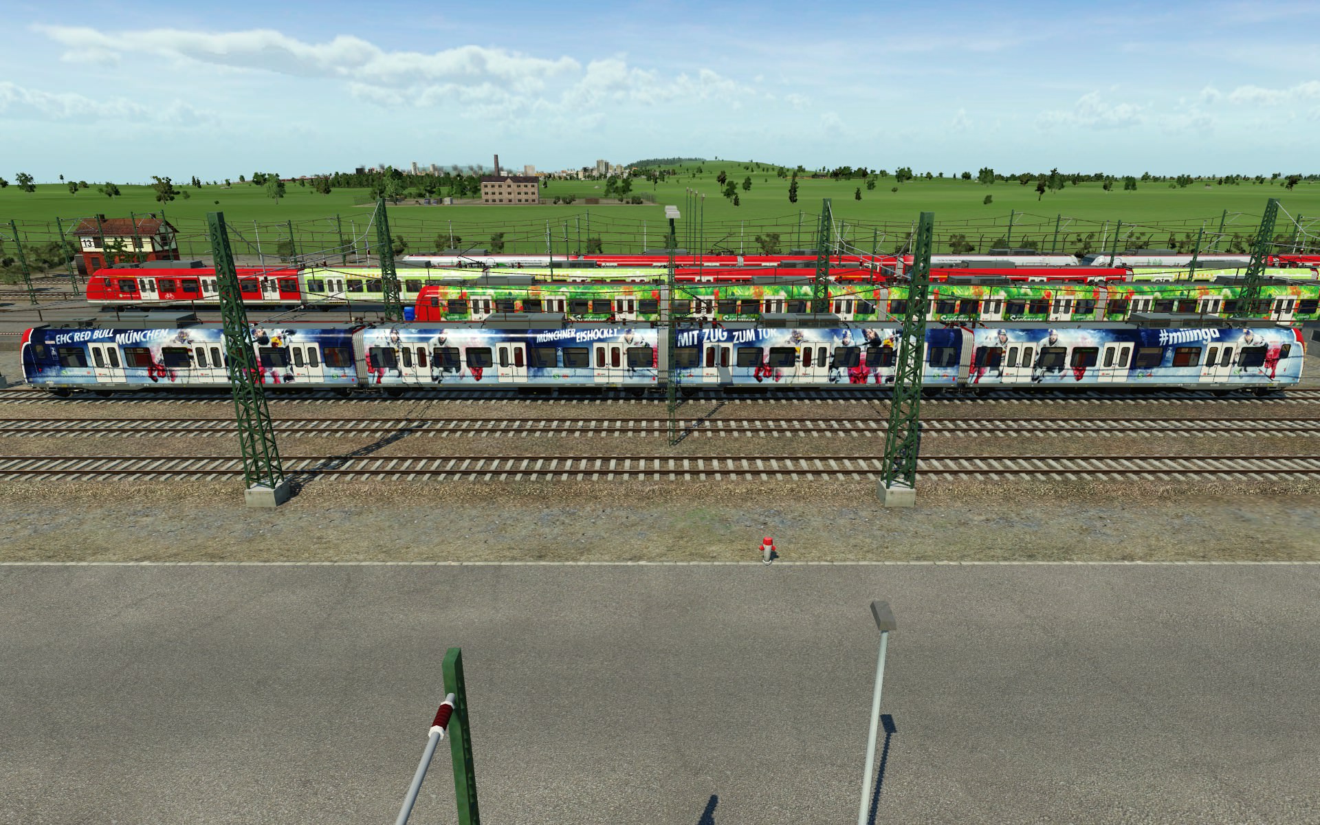 Hier die fehlende BR 423 111-4 S-Bahn München EHC Red Bull München