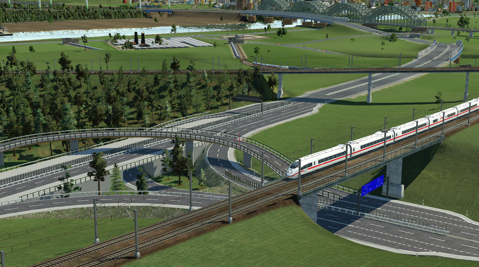 ICE meets Autobahnkreuz