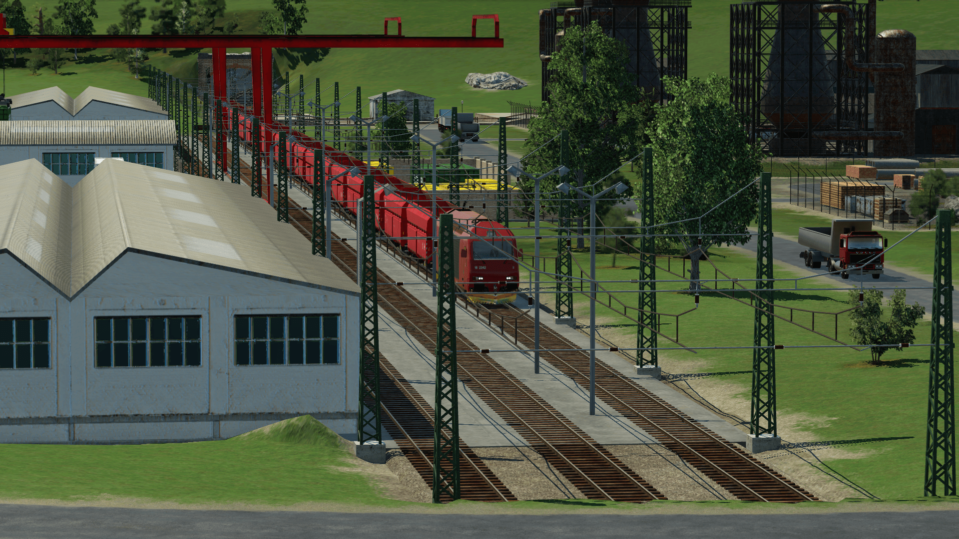 Eisenerz Zug Rollt rein
