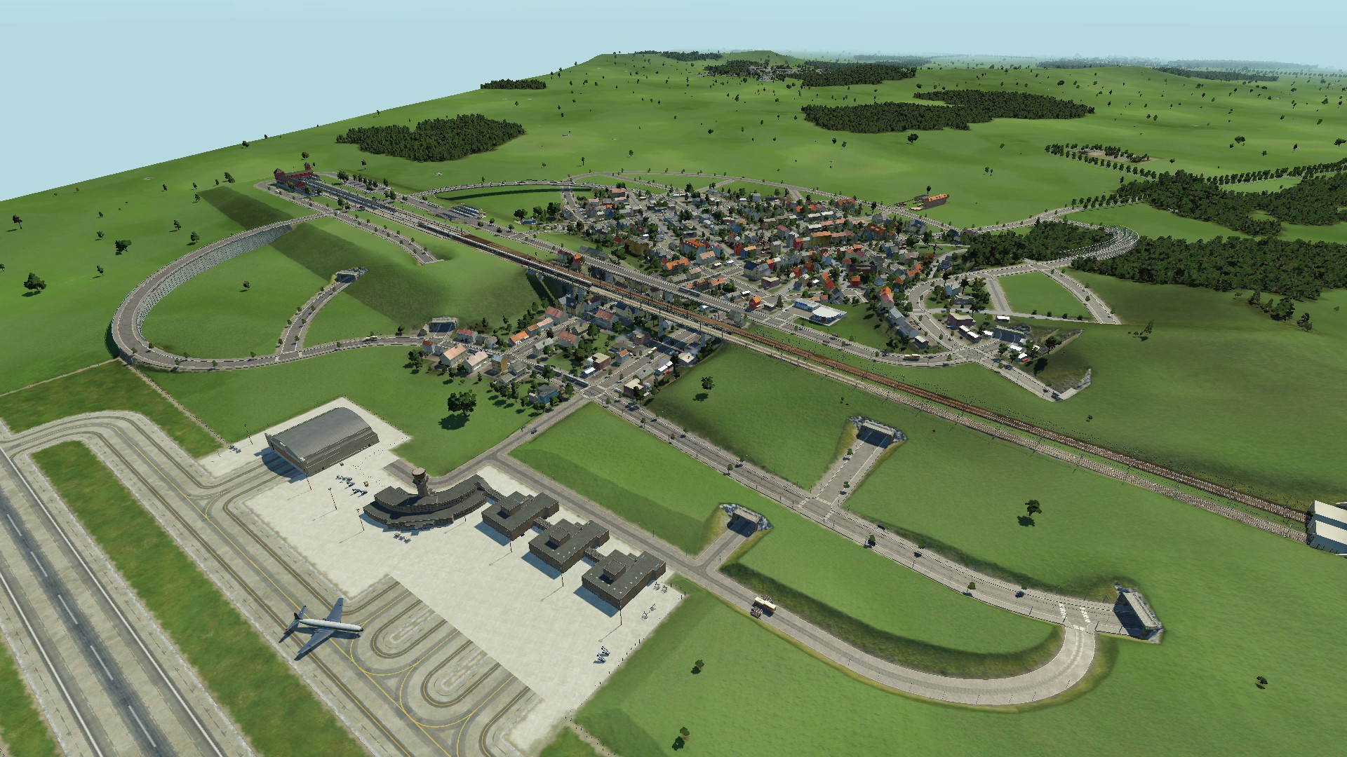 Osnabrück mit dem Hoch-Kopfbahnhof