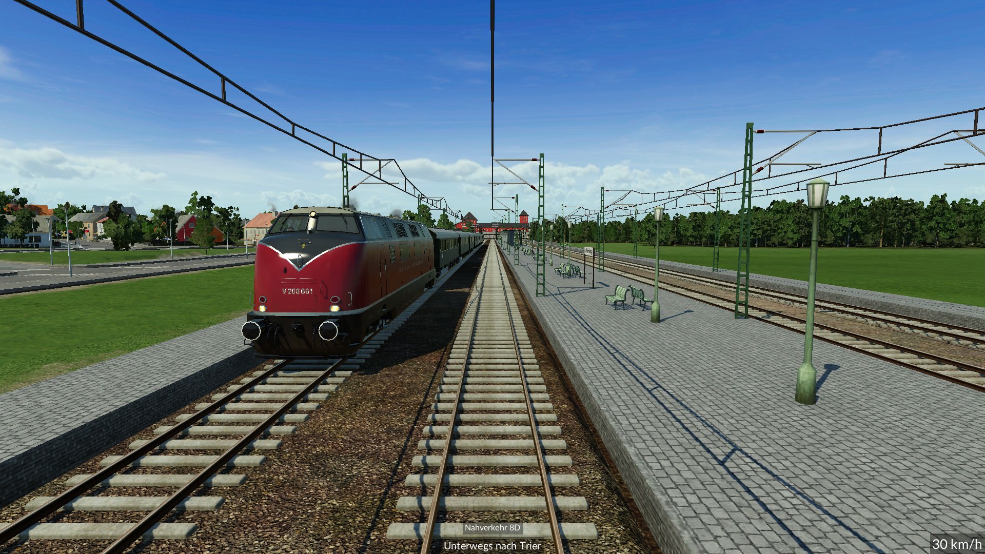Einfahrt in den Kopfbahnhof von Trier