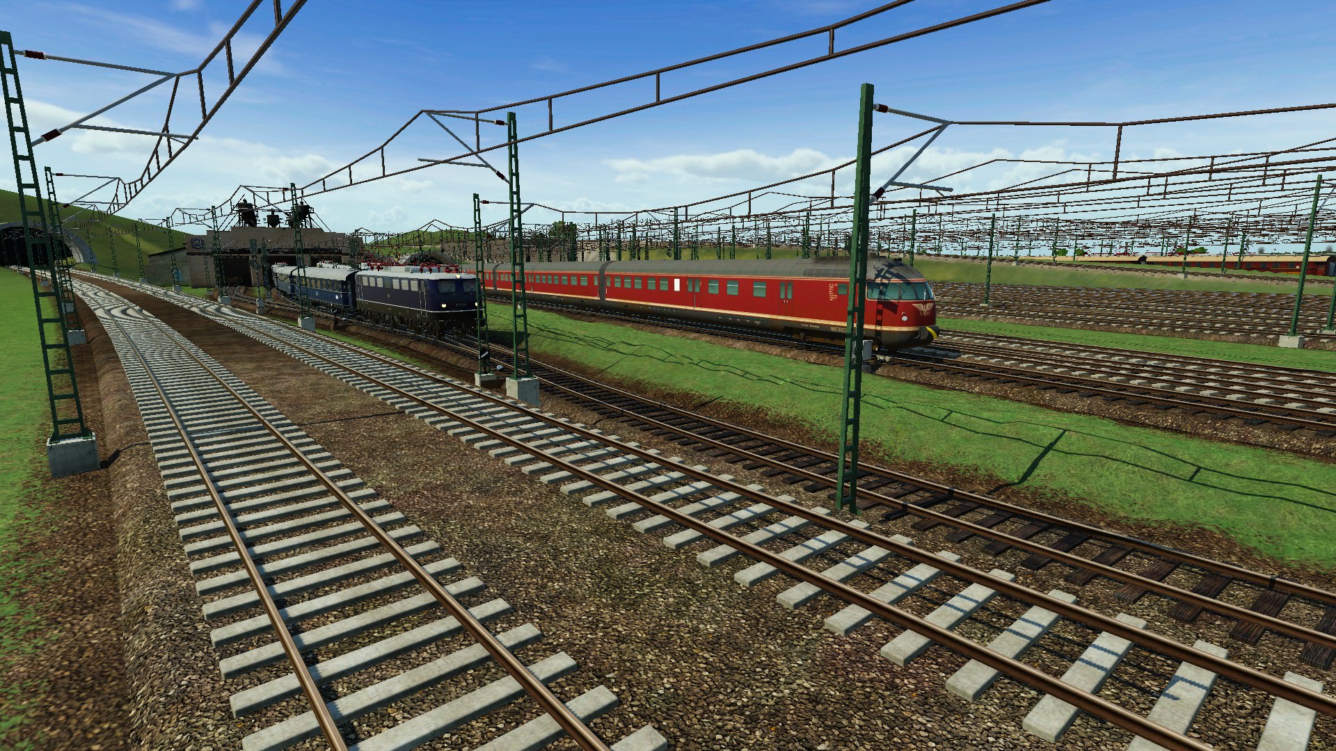 Die ersten Triebwagen und Schnellzüge beginnen ebenfalls ihren Dienst.
