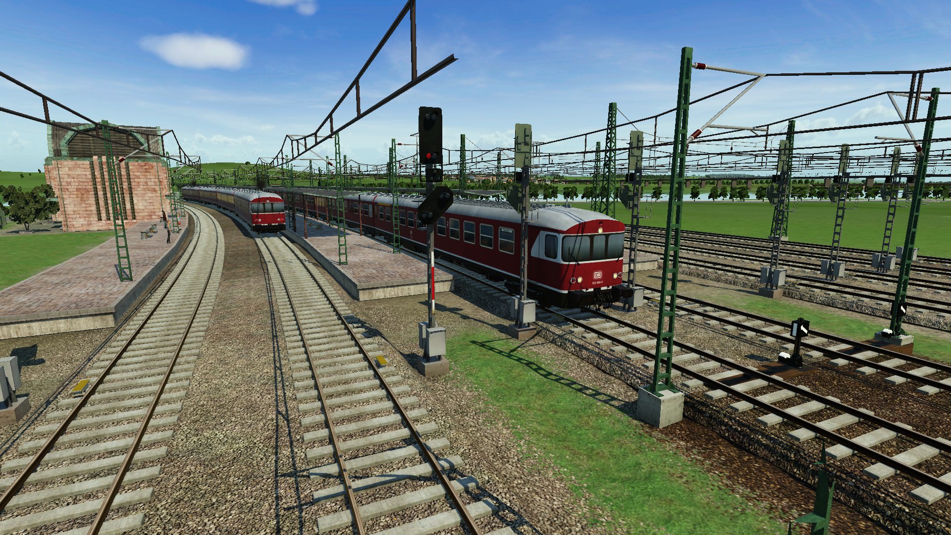 S Bahn zum Flughafen fährt nach der längeren Wartezeit zum Flughafen wieder zurück