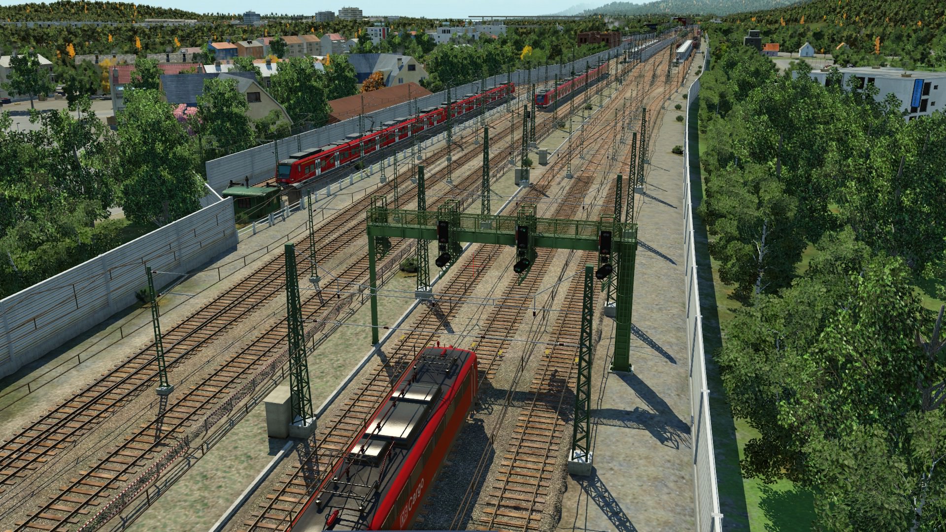 Kurz vorm Dachauer Bahnhof