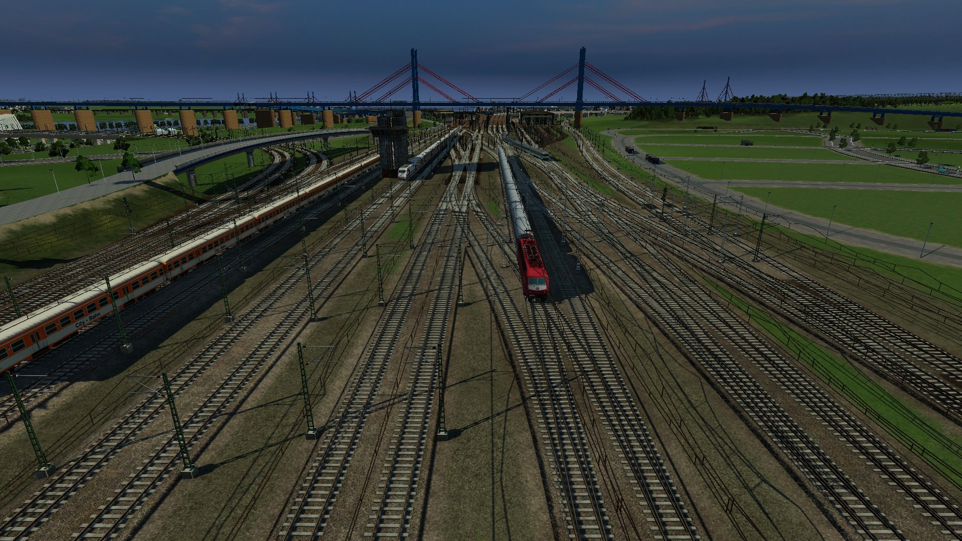 Leipzig Hauptbahnhof, Nordausfahrt mit 4 Spurigen Überführungsbauwerk