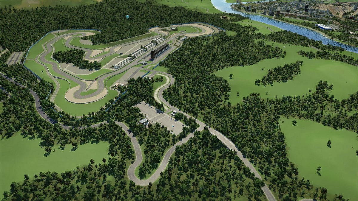 Grand Prix Strecke - Luftaufnahme