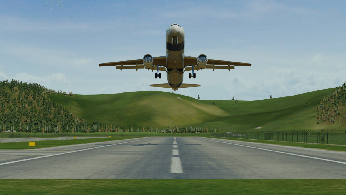 "Cleared for take-off, runway 01"