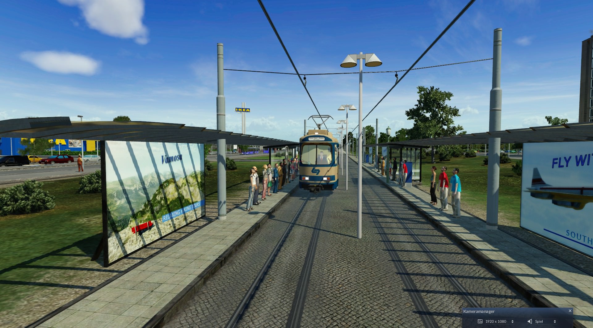Haltestelle der Lokalbahn