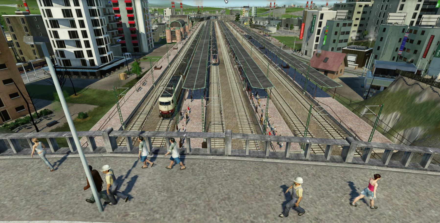 Blick auf Hbf