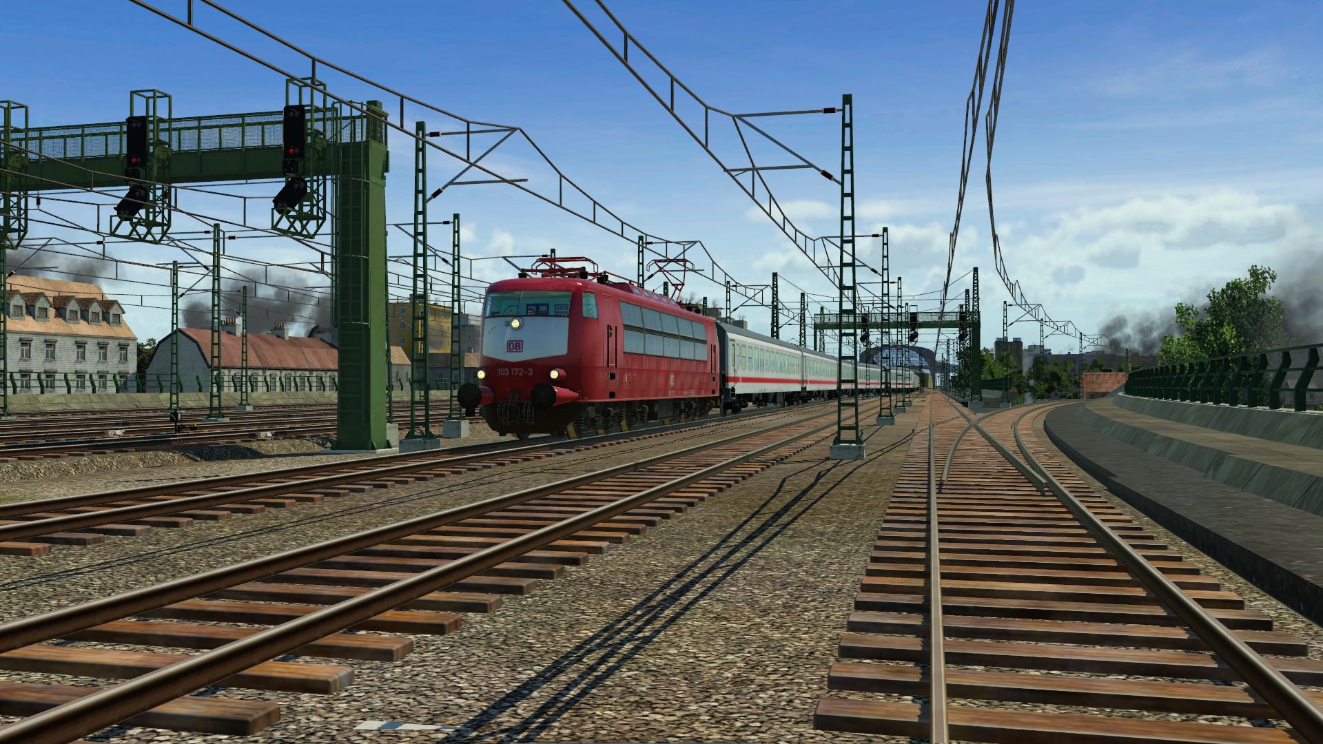 103 bei der Ausfahrt