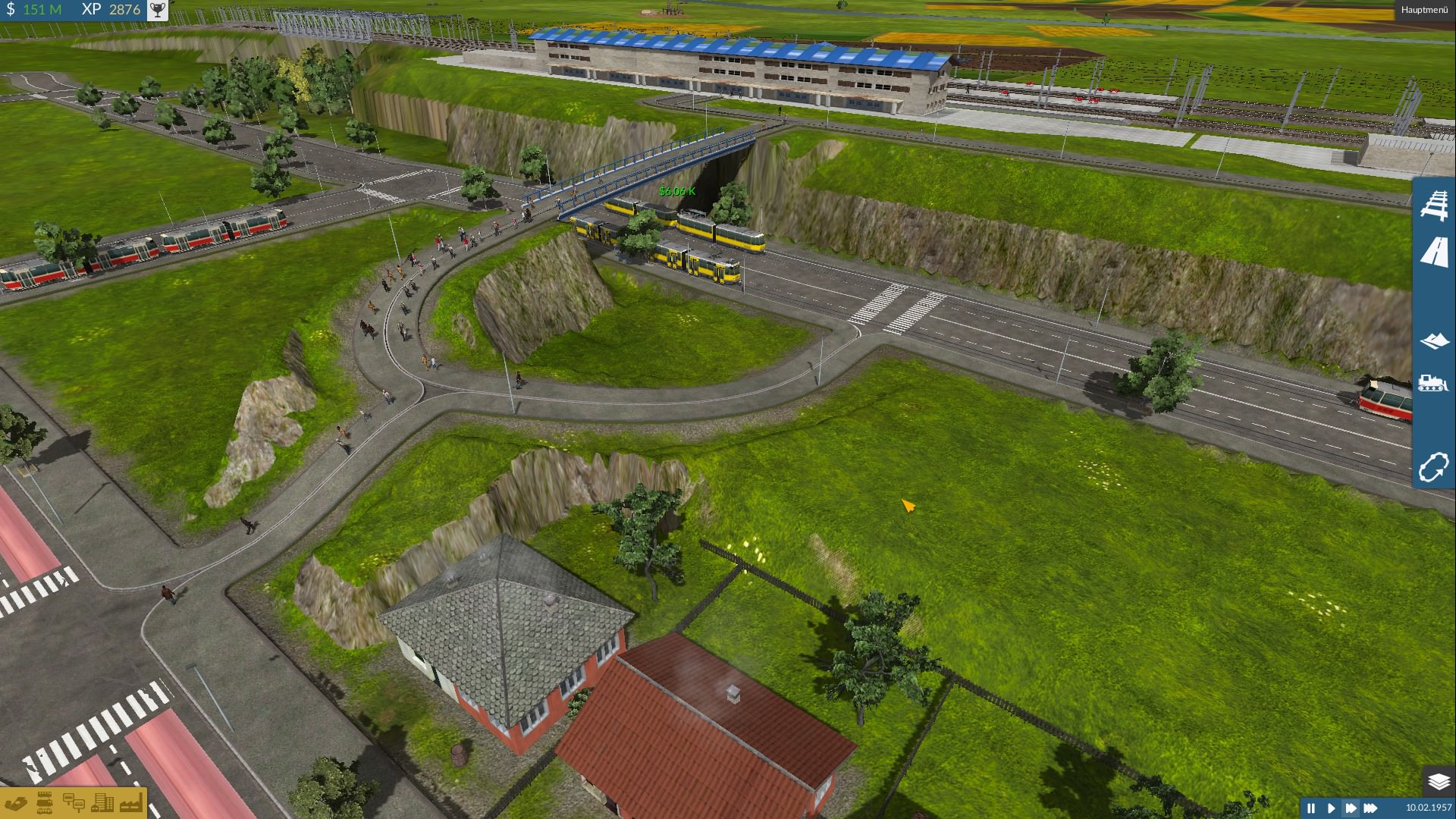 Hochbahnhof Marzahn mit Fußgängerbrücke