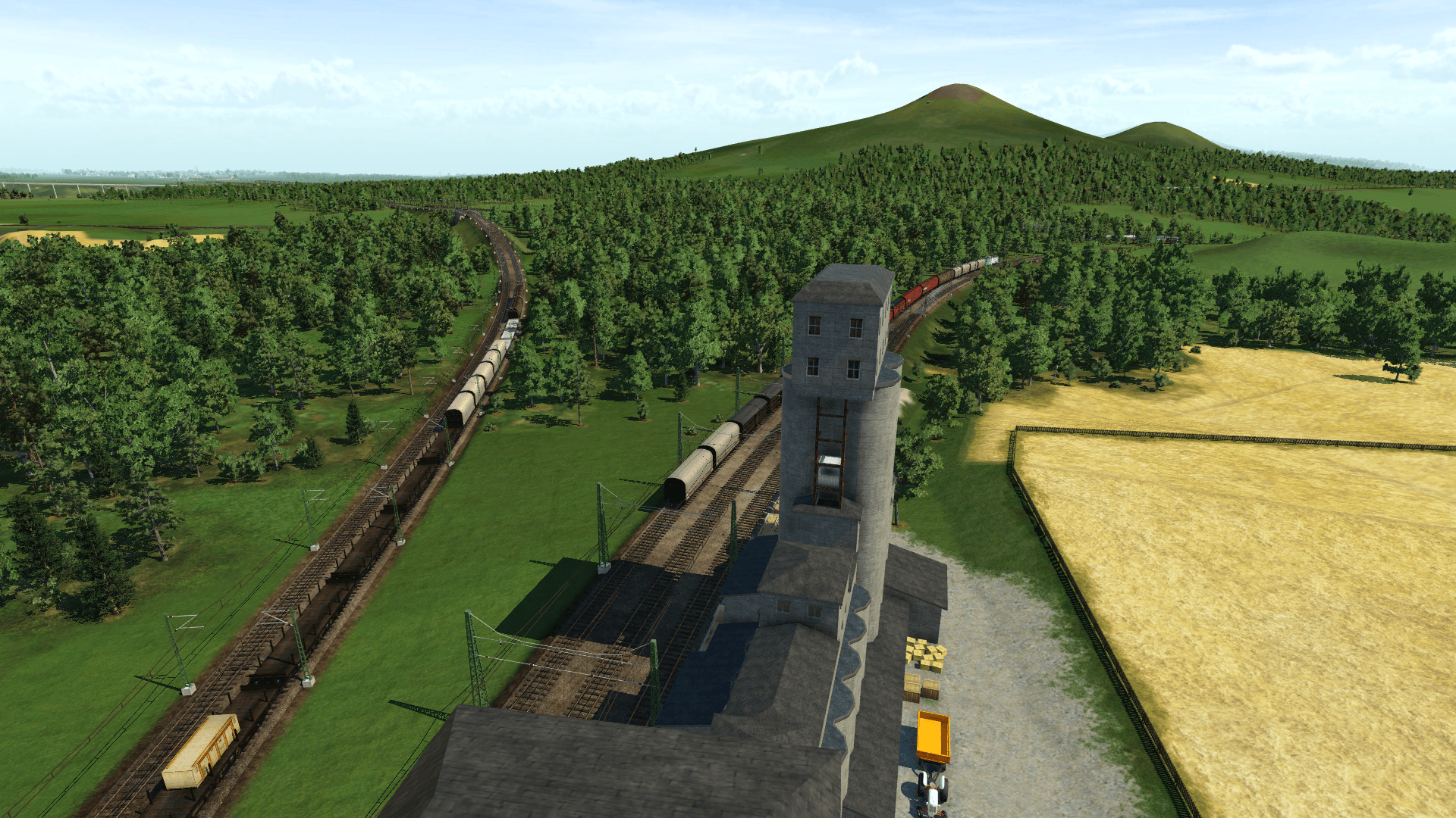 Quand tu t'es perdu en haut de la tour d'un silo à grain, mais que tu as une belle vue tout de même