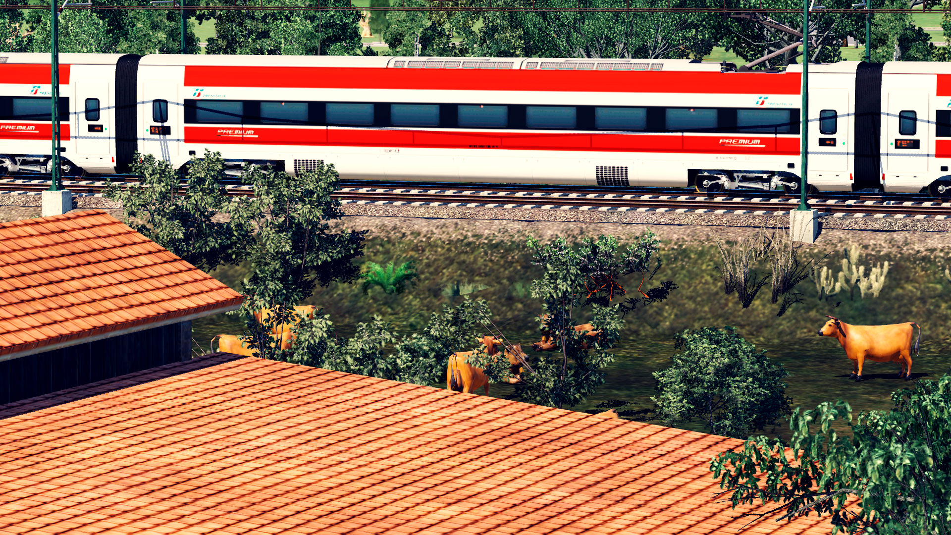 somewhere on the Milan-Bologna High speed line