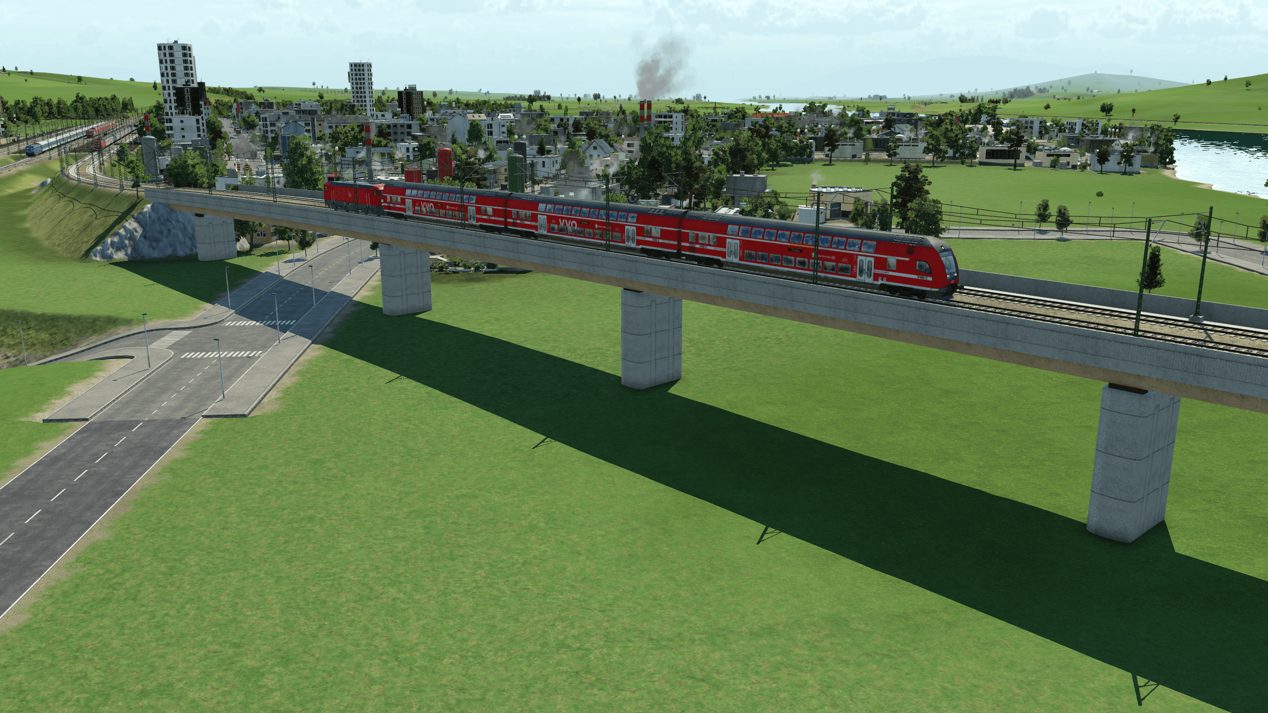 S-Bahn Dresden auf Brücke