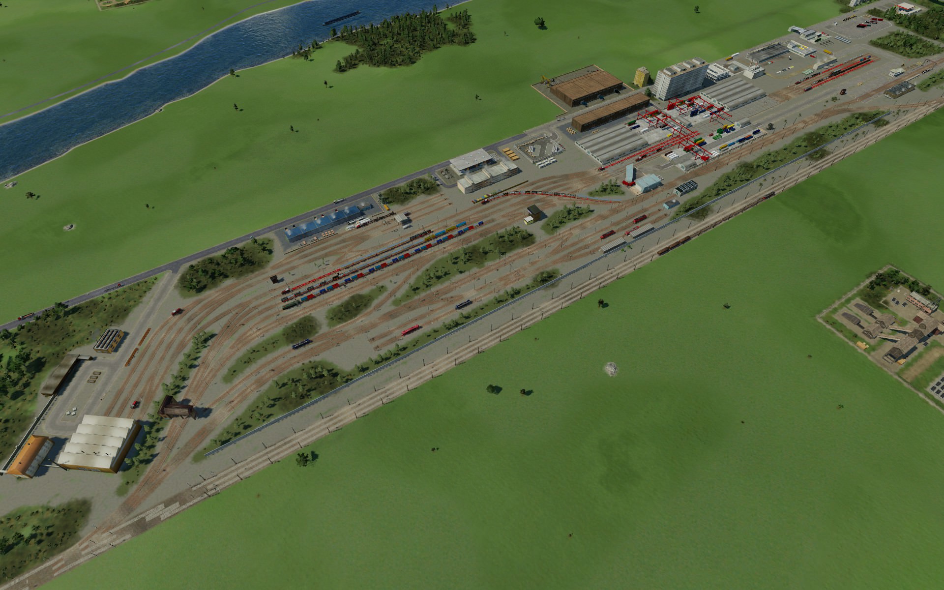 Container Terminal - Gesamtansicht