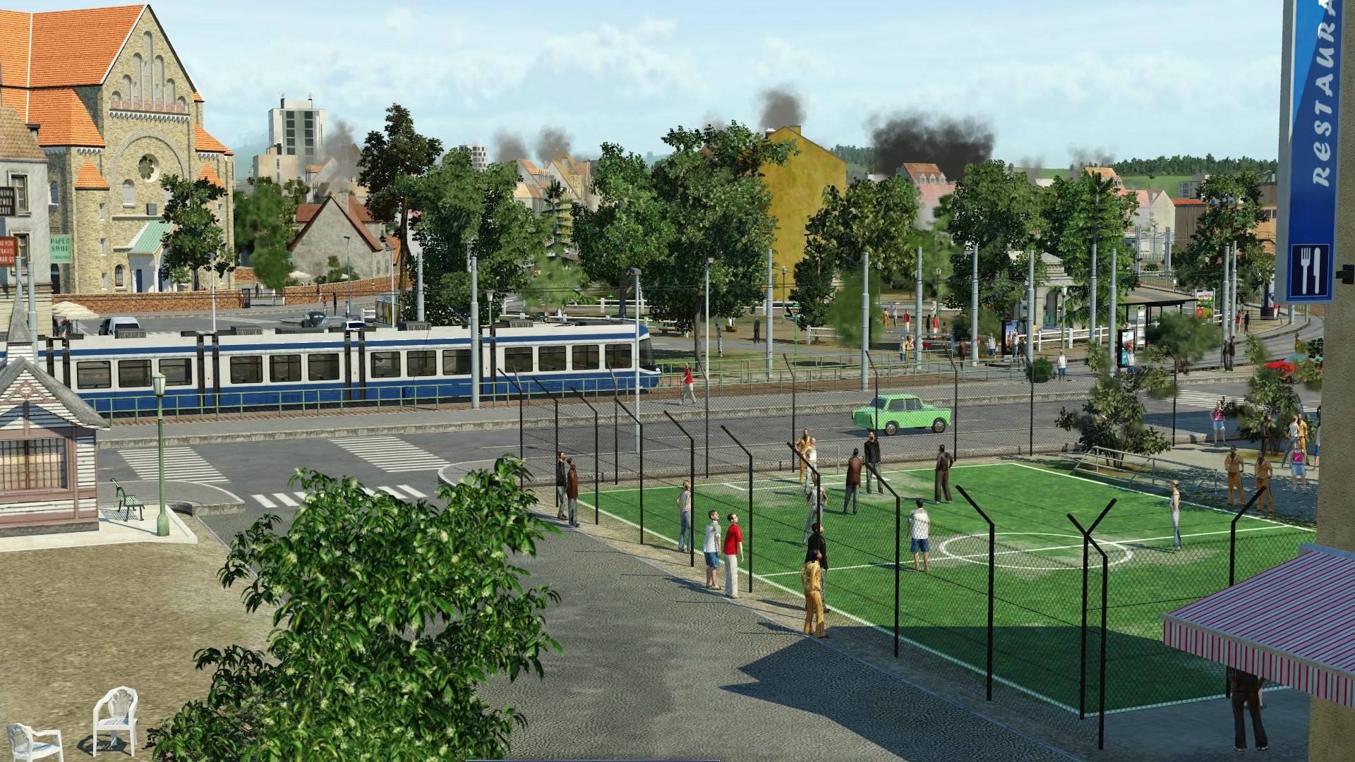 Mini-Bolzplatz an der Ecke