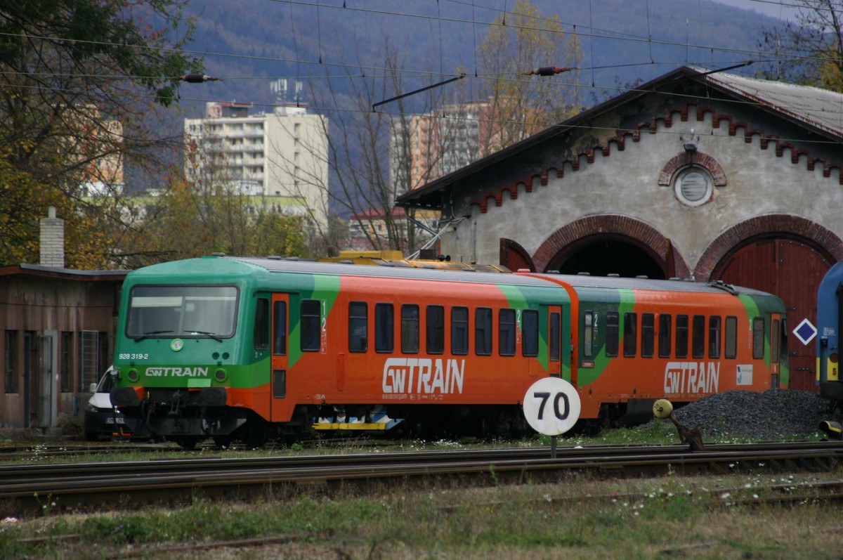 628/928 319 (ex DB) von GW Train in Teplice (CZ)