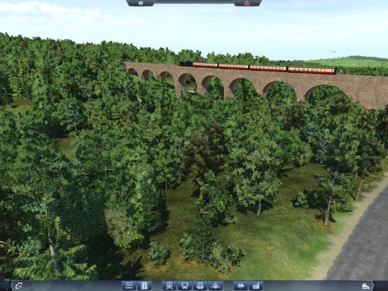 A Heritage BR Tank Engine Pulls 4 MK1 Coaches Across Celcarven Viaduct